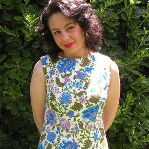 1950s Ann Taylor Original Floral Dress (M/L)